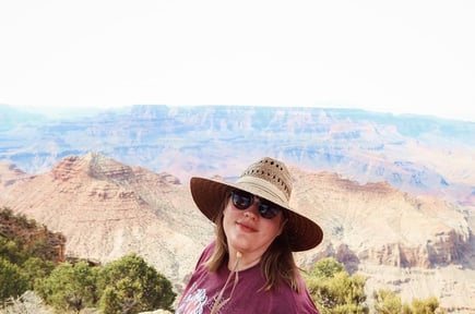 Chelsea at the Grand Canyon