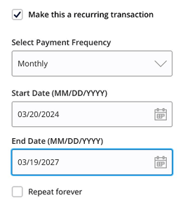 Recurring Payment